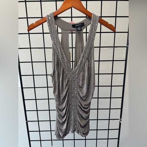 Arden B Dressy Sequin Plunge Top - Picture 3 of 4